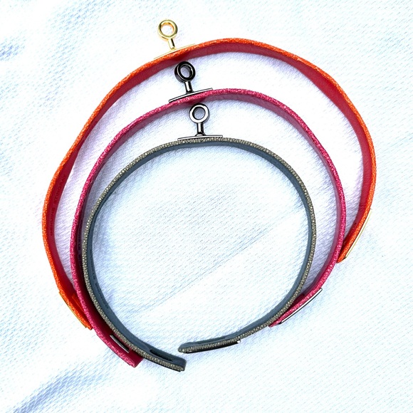 Cristina Sabatini Genuine Stingray Gray Wrap Bracelet EUC - Picture 10 of 10